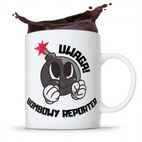 Kubek Dziennikarza Reportera Bombowy Reporter Z Nadrukiem Ze Zdjęciem