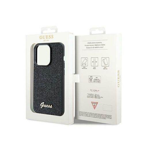 Guess Disco Metal Script - Etui iPhone 13 Pro Max (czarny) na Arena.pl