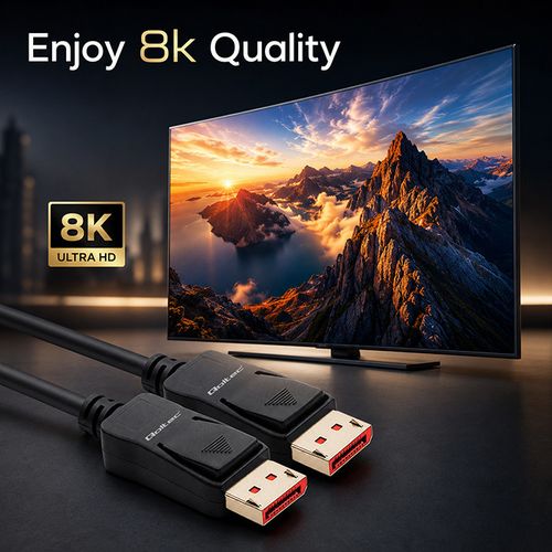 Qoltec Kabel DisplayPort 2.1 DP40 8K 0,5 m na Arena.pl