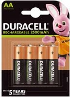 akumulatorki duracell aa 2500mah 4 szt.