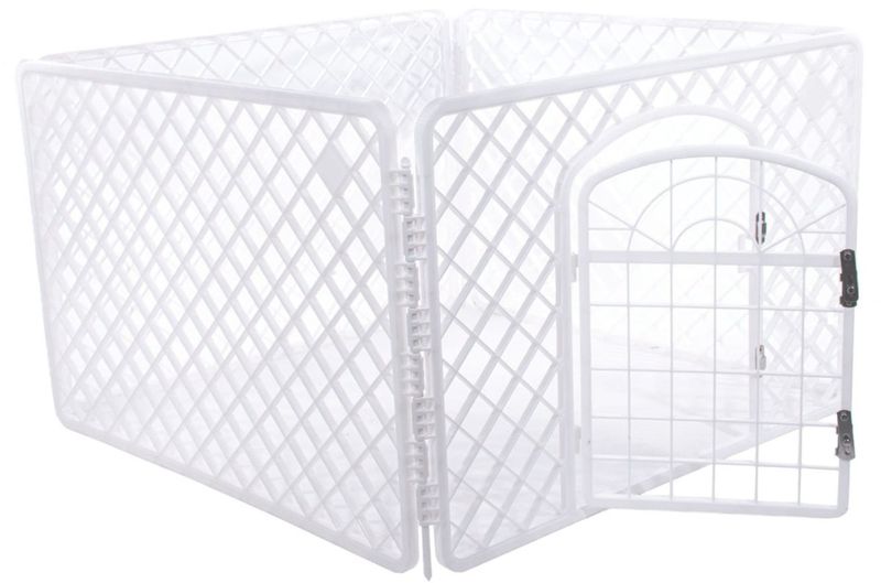 Zagroda dla Psa 90x90x60cm Biała zdjęcie 1