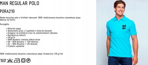 KOSZULKA KOSZULKI POLO Z NADRUKIEM HAFTEM LOGO S na Arena.pl