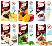 6 x CZEKOLADA BEZ CUKRU zestaw dla diabetyka PREZENT ŚWIĄTECZNY 6 czekolad