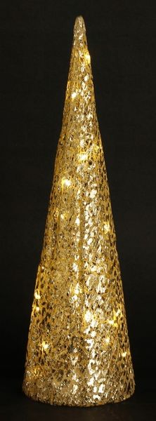 Ozdoba Choinka Led Złota 40cm zdjęcie 4