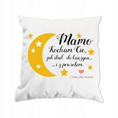 Poduszka dekoracyjna JASIEK z nadrukiem PREZENT dla mamy DZIEŃ matki