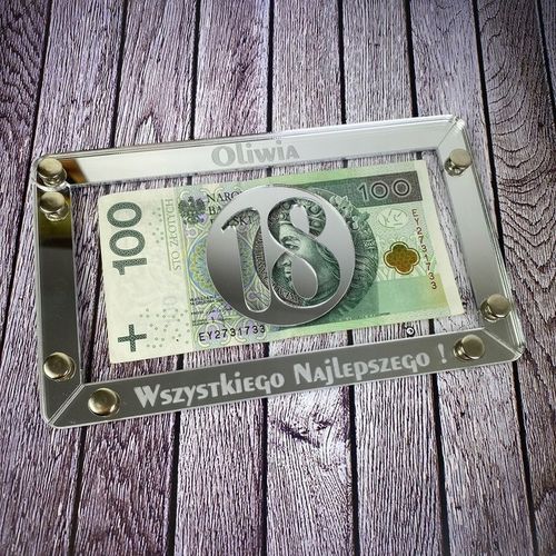 Srebrna Złota Koperta Kartka Pudełko Na Pieniądzę Urodziny 18 30 40 na Arena.pl