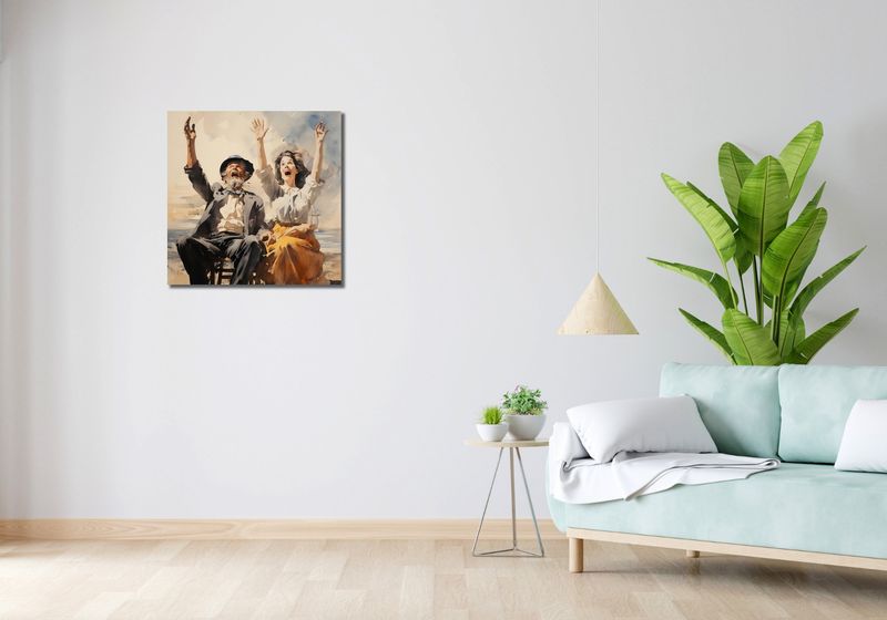 Obraz 60x60cm Chwile Radości zdjęcie 2