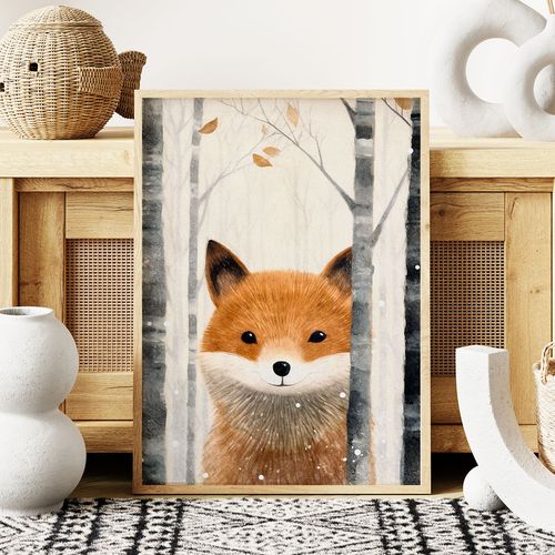 Plakat dla dziecka lis lisek 40x50 cm na Arena.pl