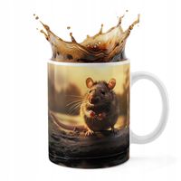 KUBEK CERAMICZNY 330ML DRUK - ZWIERZĘTA MYSZ MYSZKA