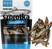 UNISZKI SZPROTKA suszona ryba naturalny przysmak psa ryby szprotki 40g