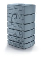 Zbiornik na deszczówkę TOWER STONE IDTST500 | Smooth gray, Pojemność: 500 l, Wymiary 58.3x77.5x130 cm, Kolor Smooth gray, Waterform, Prosperplast