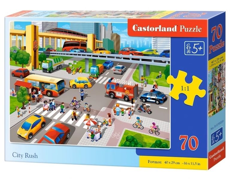 PUZZLE 70 CITY RUSH zdjęcie 1