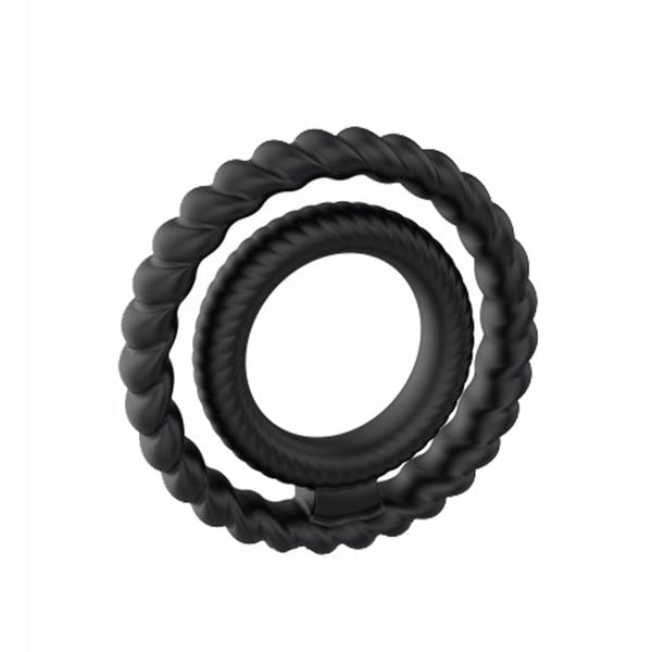 Pierścień na penisa podwójny, uciskowy. zdjęcie 4