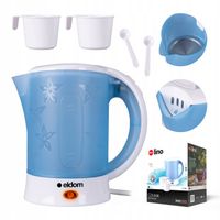 Czajnik elektryczny turystyczny 650W Eldom 0,6L mały podróżny plus 2 kubki