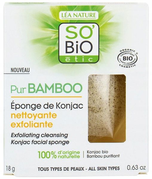 SO'BiO Etic Pur Bamboo Eponge Konjac Gąbka Konjac zdjęcie 1