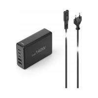 Ładowarka sieciowa HAMA 140W 3xUSB-C 2xUSB-A QC/PD Czarny