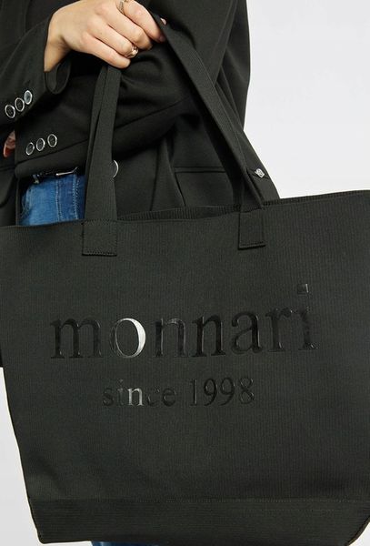 Monnari torebka shopper poliester czarny zdjęcie 12
