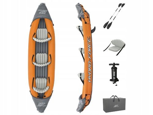 Kajak 3 osobowy Rapid Bestway 65132 Pompka Wiosła Torba NOWY MODEL 2024 na Arena.pl