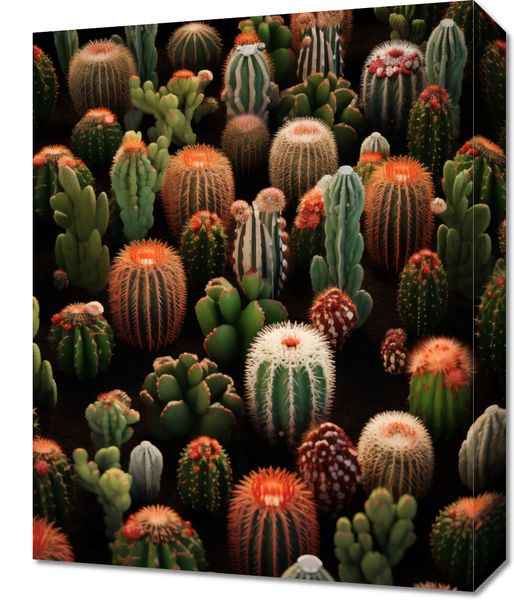 Obraz 40x50cm Ogród Kaktusów zdjęcie 1