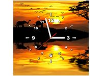 40X40CM ZEGAR AFRYKA OBRAZ