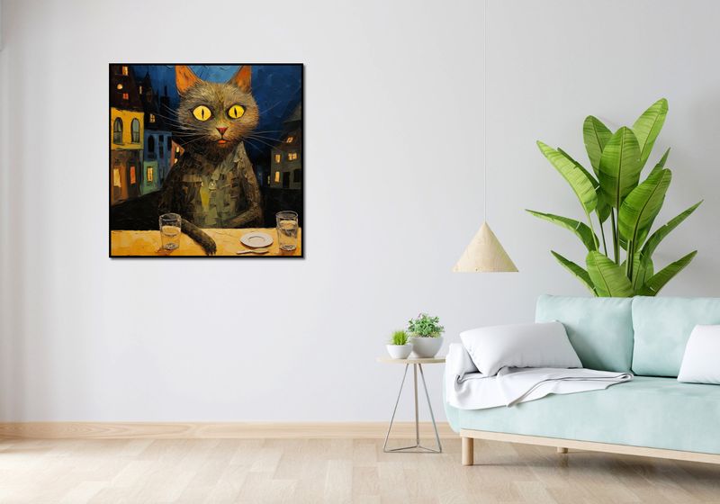 Plakat 90x90cm Nocny Obserwator zdjęcie 4