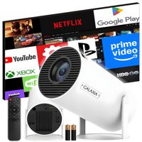 PROJEKTOR RZUTNIK MINI PRZENOŚNY ANDROID LED WIFI FULL HD SMART TV HY300