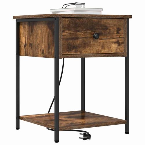 Szafka Nocna z szufladą Wędzony dąb 42 x 41 x 56 cm na Arena.pl