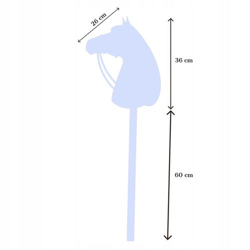 HOBBY HORSE ZESTAW A3 DUŻY KONIK + WODZE + KANTAR PREZENT DLA DZIECKA na Arena.pl