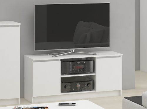 SZAFKA RTV 140 cm 2D 1P BIAŁA na Arena.pl