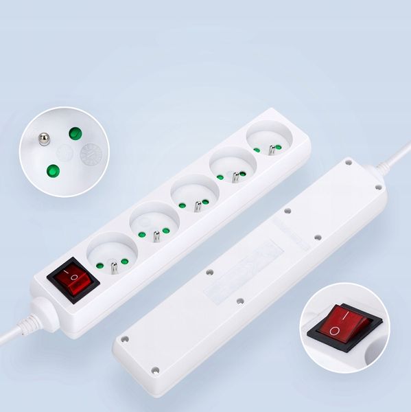 Przedłużacz Listwa Zasilająca 5 Gniazda 1.5M zdjęcie 4