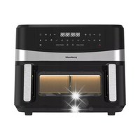 Duża Frytownica 9 Lit BEZTŁUSZCZOWA Frytkownica 2x4,5L AIR KLAUSBERG 2600 W
