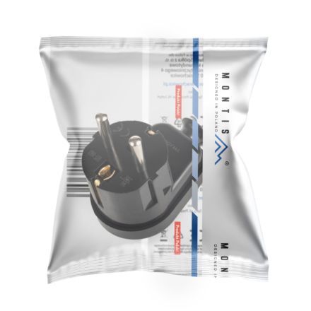 Wtyczka kątowa rozbieralna Uni-Schuko WT-16U czarna Produkt POLSKI zdjęcie 2
