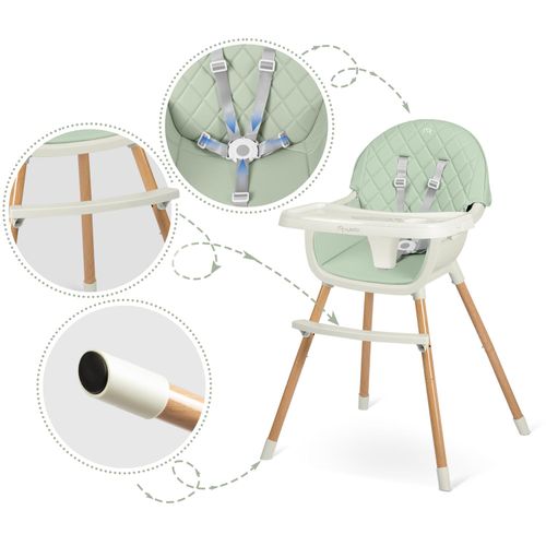 Krzesełko do karmienia Nukido Lilo miętowe na Arena.pl