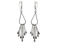 DŁUGIE ELEGANCKIE WISZĄCE SREBRNE KOLCZYKI CHWOSTY