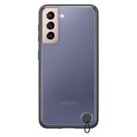 etui samsung ef-gg996cb s21+ g996czarny/black clear protective cover