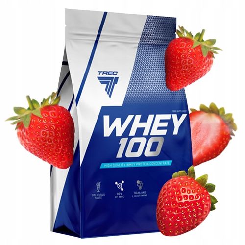 PYSZNE BIAŁKO WPC Trec Whey 100 700g PROTEINY NA MASĘ MIĘŚNIE DO TRENINGU na Arena.pl