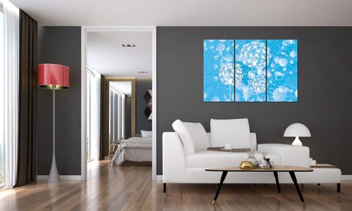 Obraz 90X60 Dmuchawce Abstrakcja Błękitne Tle na Arena.pl