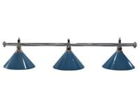 Lampa bilardowa Elegance 3 klosze niebieskie