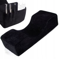 Poduszka pod głowę szyję do przedłużania rzęs masażu zabiegów czarna