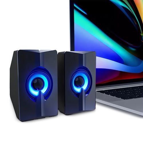 GŁOŚNIKI KOMPUTEROWE LED LAPTOP PC USB T-WOLF S5 na Arena.pl