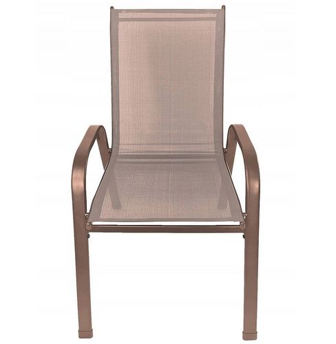 Krzesło ogrodowe Minorka2 do balkonu i tarasu brązowe na Arena.pl