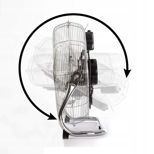 CYRKULATOR WENTYLATOR PODŁOGOWY RETRO 40CM QUIGG CZARNY zdjęcie 2