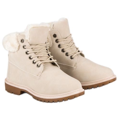 Beżowe Traperki r.38 na Arena.pl