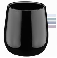 KUBEK NA SZCZOTECZKI ŁAZIENKOWY CERAMICZNY CZARNY