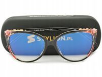 Okulary Kocie Oczy Antyrefleks korekcyjne Zerówki