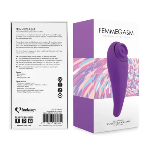 feelztoys femmegasm fioletowy - wibrujący stymulator punktowy ipx6 na Arena.pl