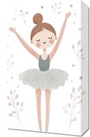 Obraz 30x50cm Wzory dla Dzieci, Dziewczynki Do Pokoju - Balet