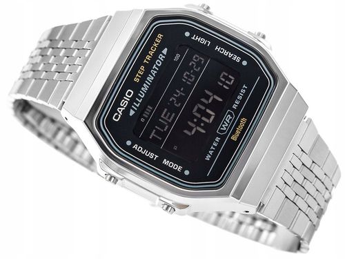 ZEGAREK CASIO ABL-100WE-1BEF VINTAGE SREBRNY BLUETOOH KROKOMIERZ DATOWNIK na Arena.pl