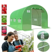 Tunel Foliowy Ogrodowy Szklarnia 2x3 6m2 3x2 Zielony Warzywa Stelaż Dodatki