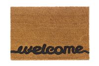 Wycieraczka kokosowa podgumowana STEVEN prostokątna 60 x 40 cm wzór nr 4 welcome